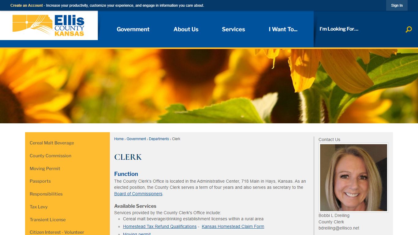 Clerk | Ellis County, KS - Official Website